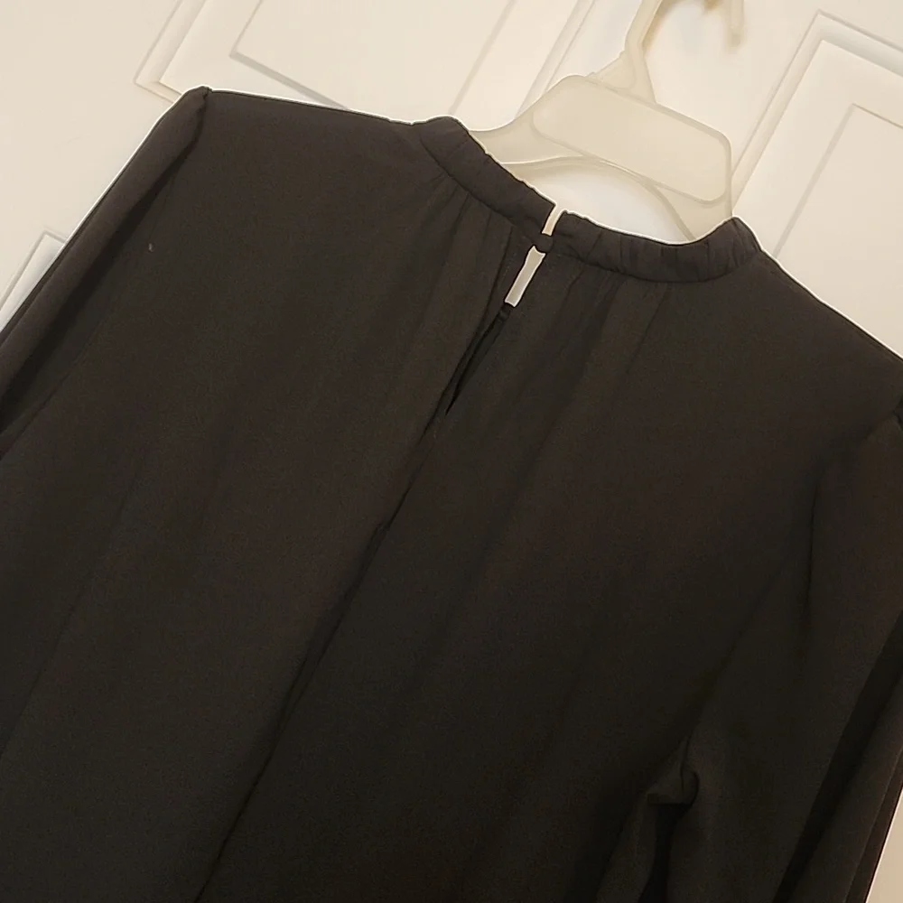 Nine West Black Long Sleeve Swing Dress - Picture 7 of 12